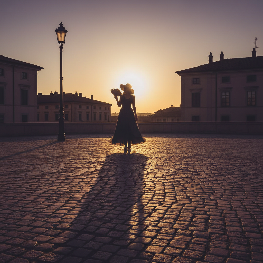 woman shadow